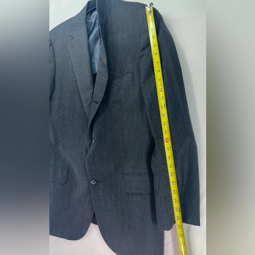 Brooks Brothers Golden Fleece Mens Blazer Suit Jacket Size 43XL‎ Pin Gray Stripe